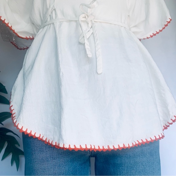 b l o o m :: Vintage 70s Floral Boho Embroidered Tunic - Picture 5 of 14